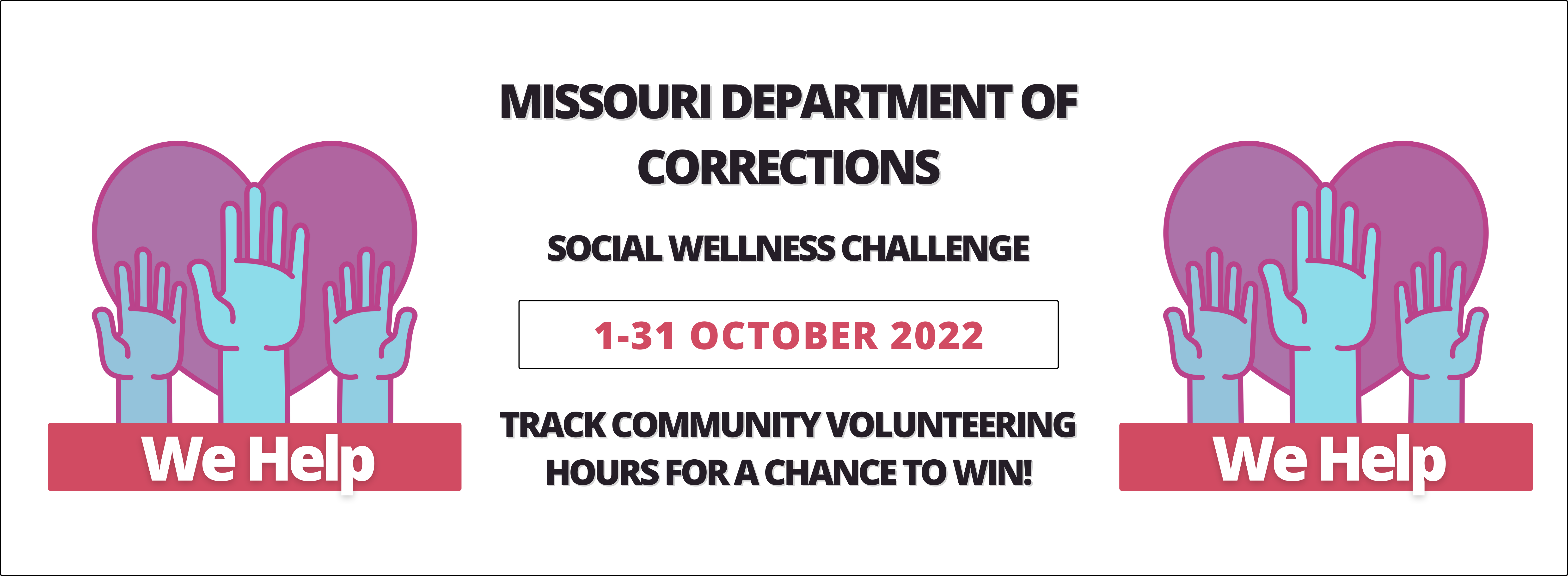 We Help social wellness challenge slider