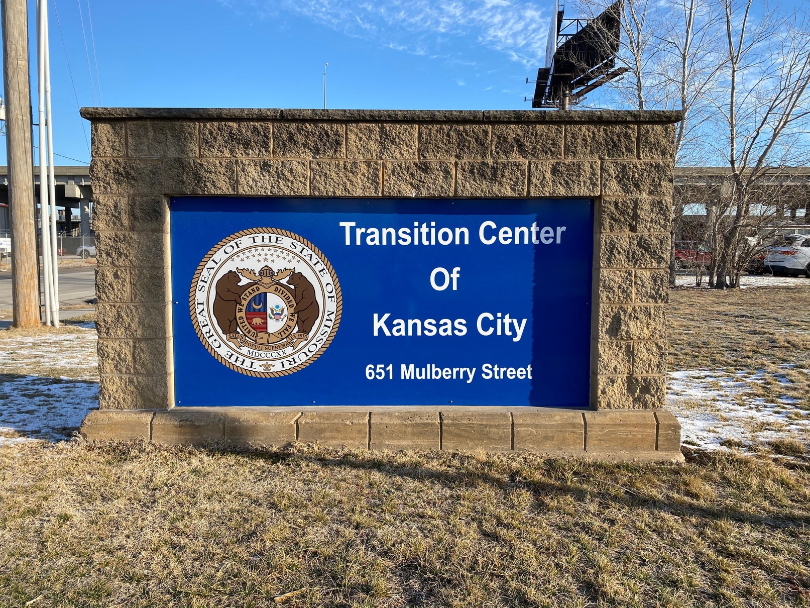 Transition Center of Kansas City facility sign