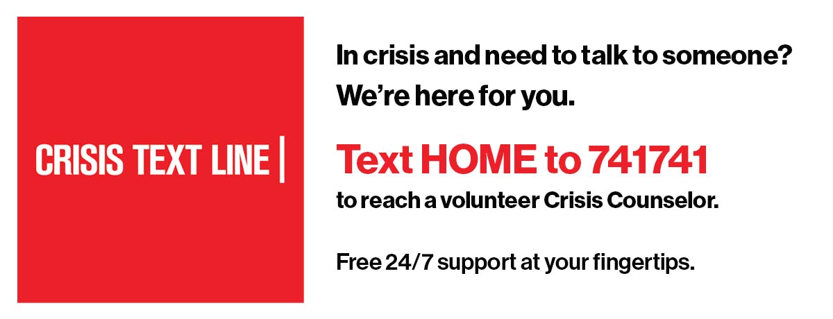 Crisis Text Line slider