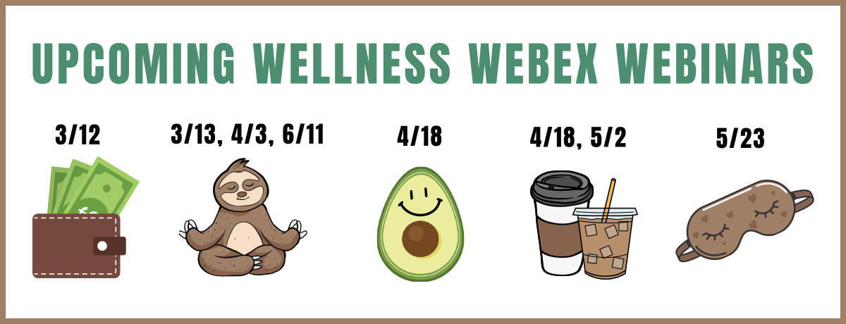 Health & wealth WebEx webinars March -May 24