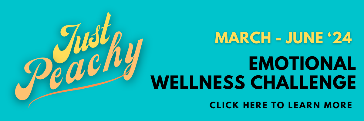 Just Peachy wellness challenge banner