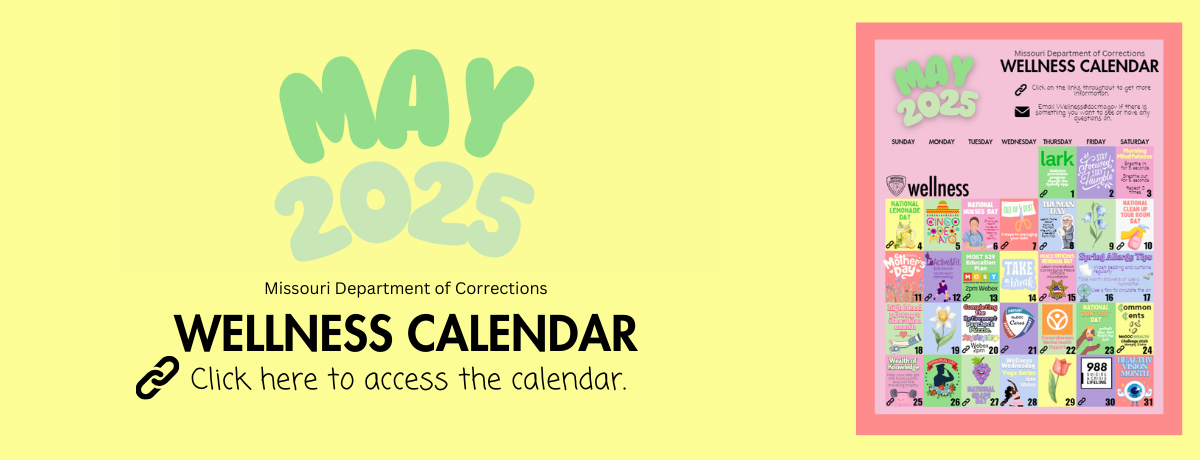 May 2025 Wellness Calendar