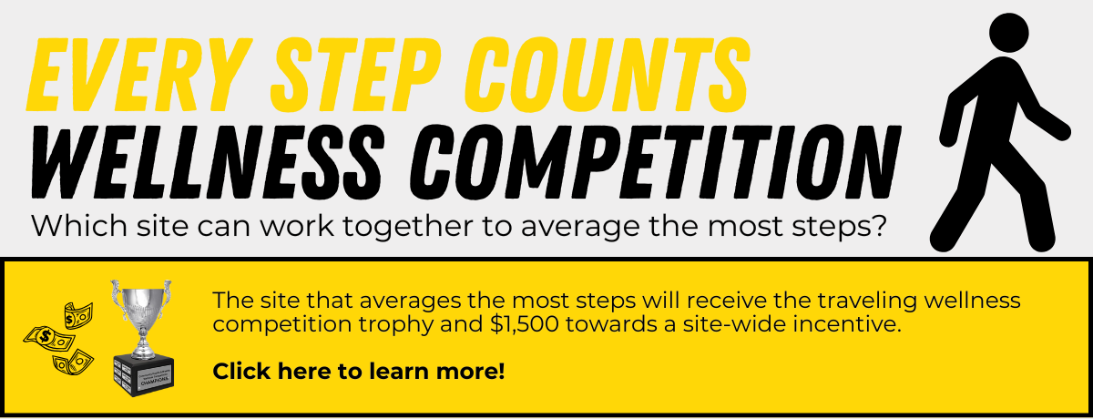 Slider advertising Every Step Counts Wellness competition