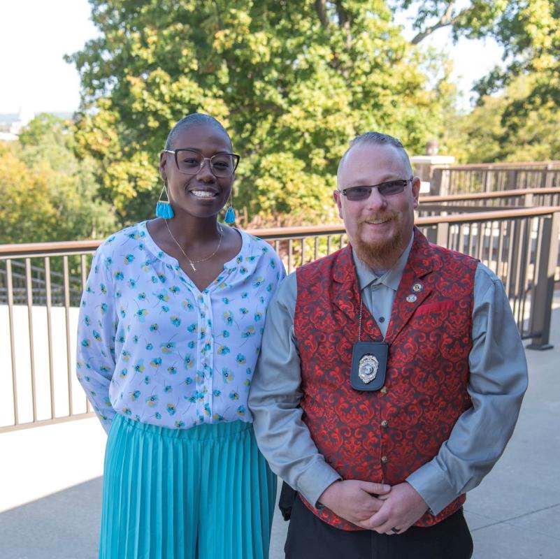 District 4 Administrator Nakisha Porter with Probation & Parole Officer II Kevin Harwood