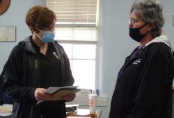 Director Precythe and Terrie Kraus