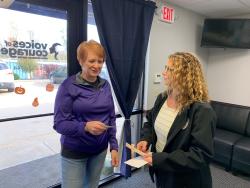 Melissa Birdsell of Voices of Courage and Tara Murphy