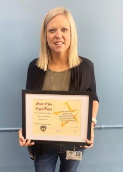 Warden's Award for Excellence Tiffany Chambers