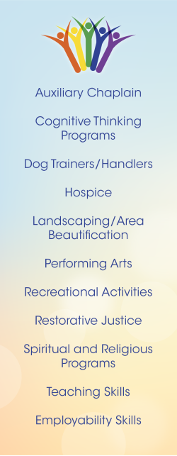 Partners in Corrections volunteer options
