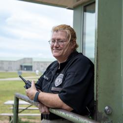 Eastern Reception Diagnostic and Correctional Center staff member on the yard