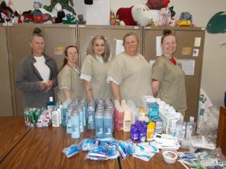 RJO donations of hygiene items