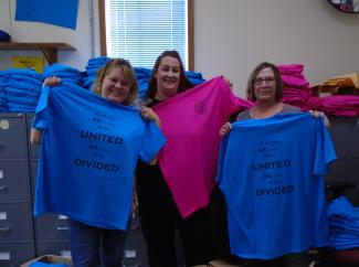 Staff appreciation t-shirts