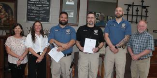 Lifesaver award group photo