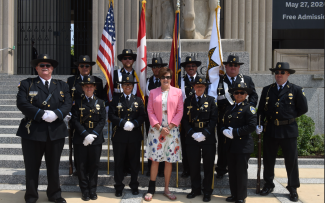 Director Precythe with Honor Guard June 2023