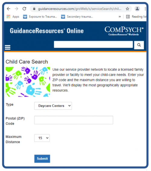 Child Care Search
