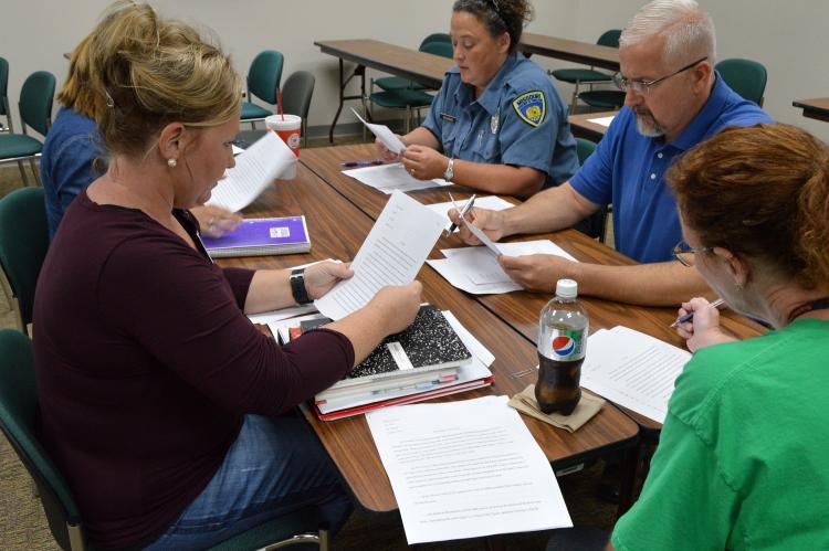 Chillicothe Correctional Center staff take part in a Rockhurst University composition course
