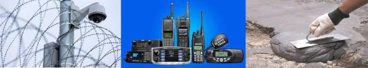 cameras, radios, concrete repari
