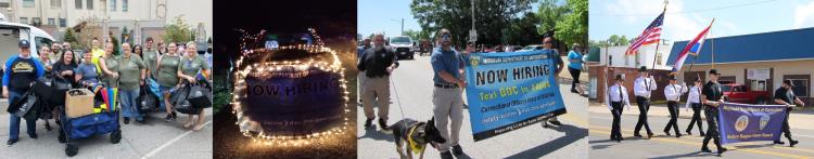Corrections staff marching in parades