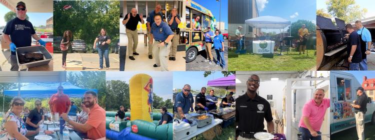 Collage of picnics and other vents held during Employee Appreciation Week.