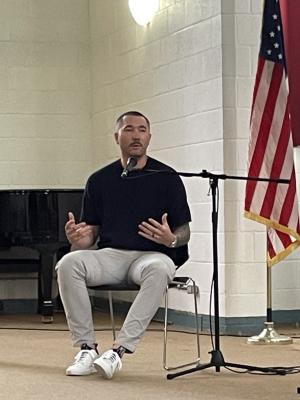Kansas City Royals player Lucas Erceg at Boonville Correctional Center