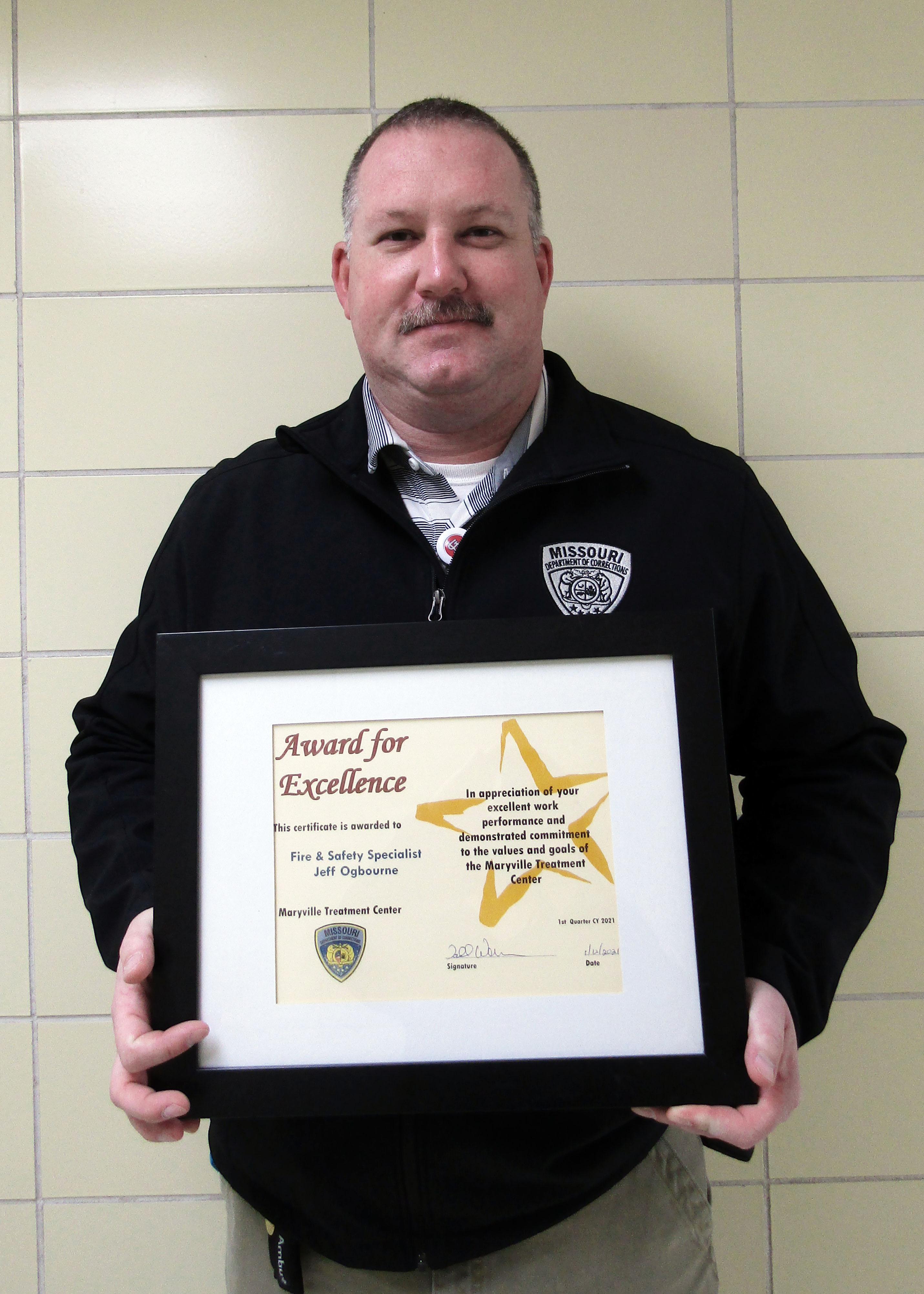 Warden's Award for Excellence Jeff Ogbourne