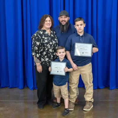 Ashley and Matt Downs with kids
